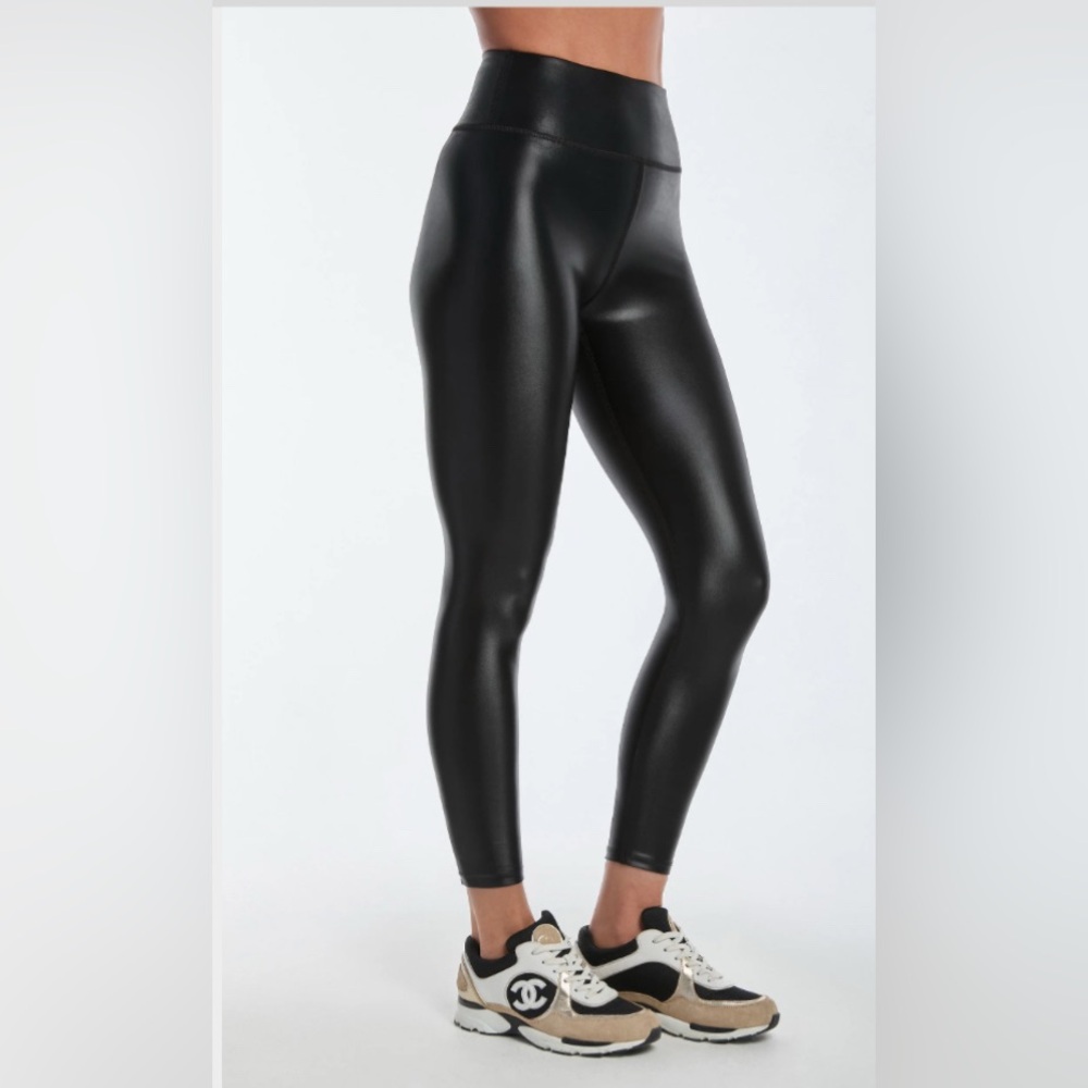 Black Faux Leather Leggings